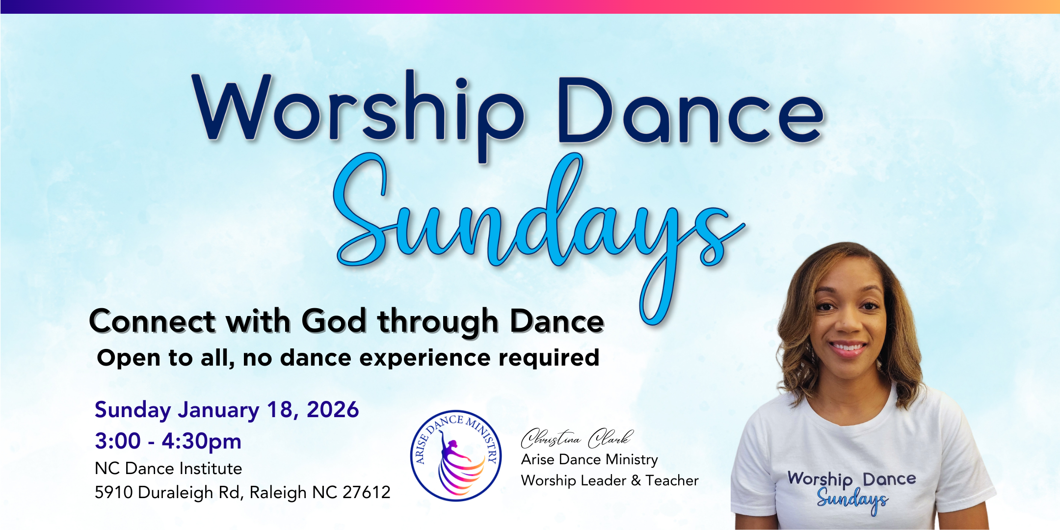 Worship Dance Sundays - Jan 18, 2026, 3:00-4:30pm
